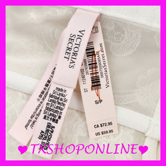 💗👙Victoria's Secret Boho Floral Embroidery Cap-Sleeve Corset Top👙💗 - Picture 10 of 10